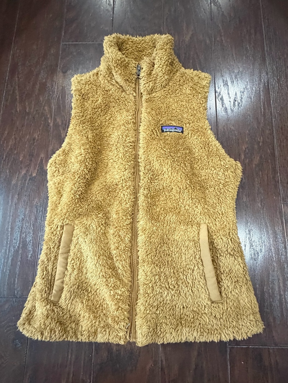 Patagonia Deep Pile Fleece Women Vest Brown Size XSmall Los Gatos Vest